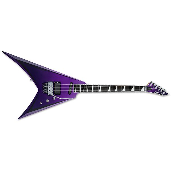 ESP E-II - ALEXI RIPPED - PURPLE FADE SATIN W/RIPP
