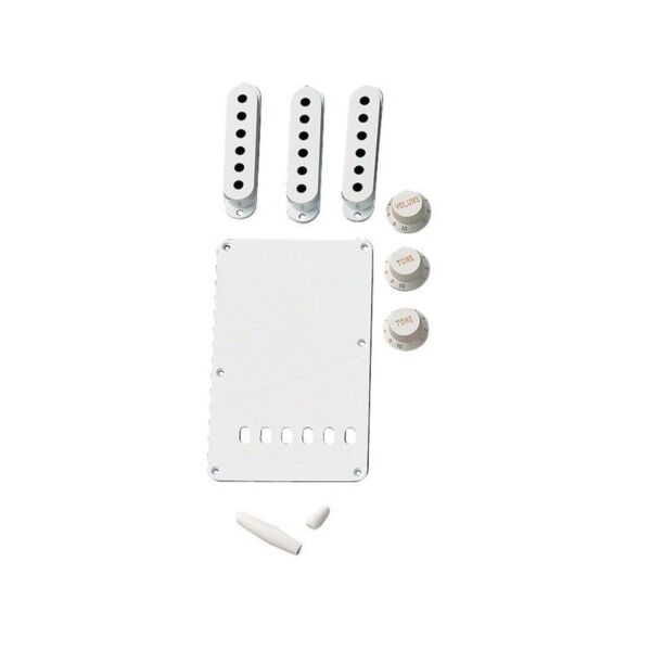 FENDER KIT PIEZAS PLASTICO FENDER STRATO BLANCO