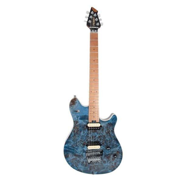 PEAVEY HP™2 Tremolo, Poplar BURL, Roasted Maple Neck, Trans Blue