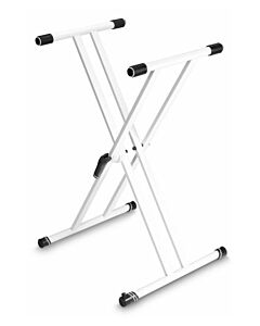 Gravity KSX-2 Keyboard Stand X-Form Double White