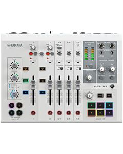Yamaha AG08 White Mezclador de transmisión en vivo