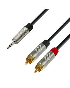 Adam Hall Cable Mini Jack St - 2 x RCA 1,5m